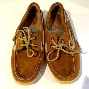 Tan Suede Sperry Top Sider Boat Shoes Size 8